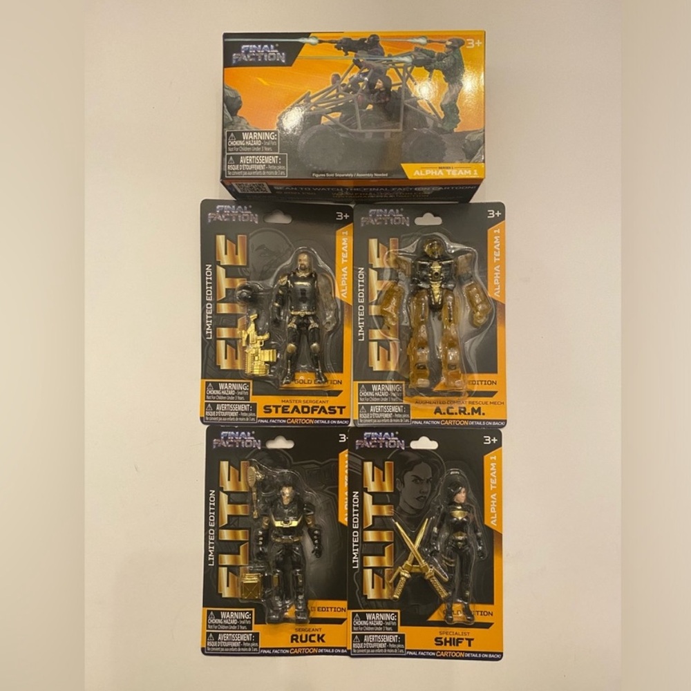Final Faction NWT Elite Alpha ACRM Shift Steadfast Ruck Arrow ATV Black Gold OS